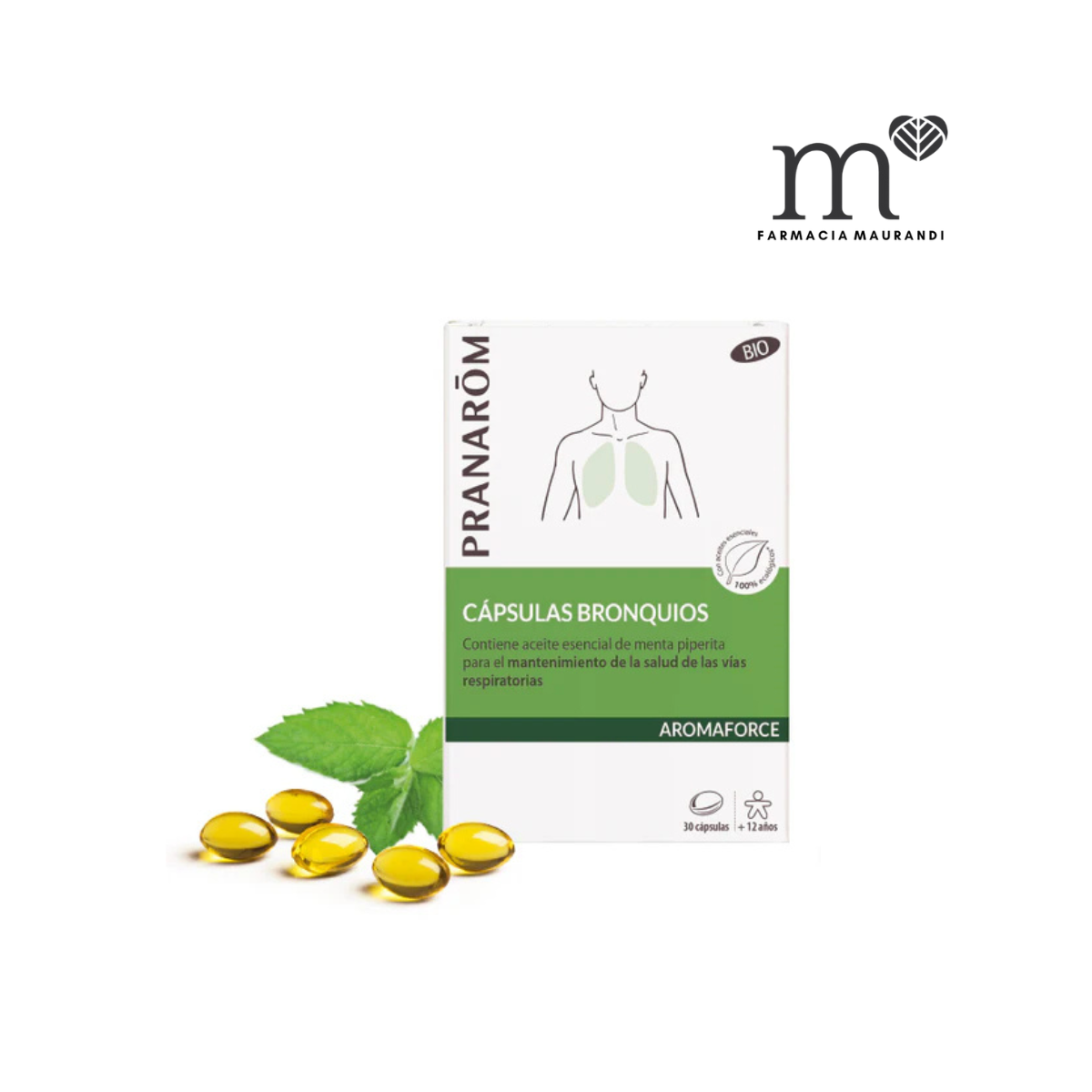 Pranarom Aromaforce Bronquios Eubiarom Bio 30 Caps