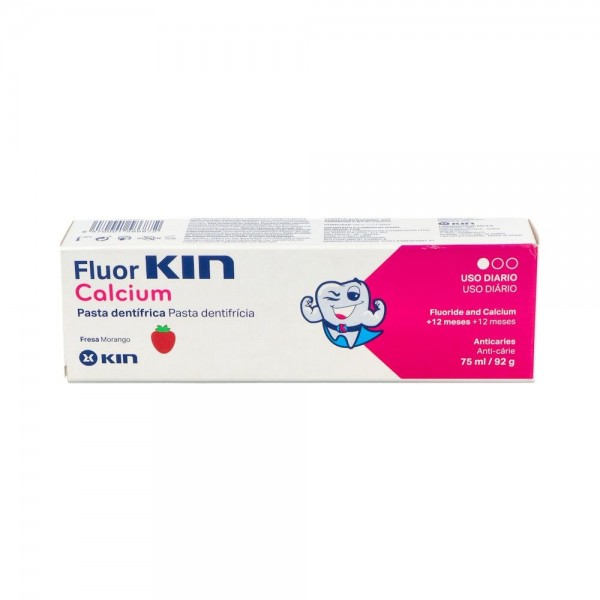 FLUOR KIN CALCIO PASTA DENTAL INFANTIL 2-6 AÑOS 75 ML