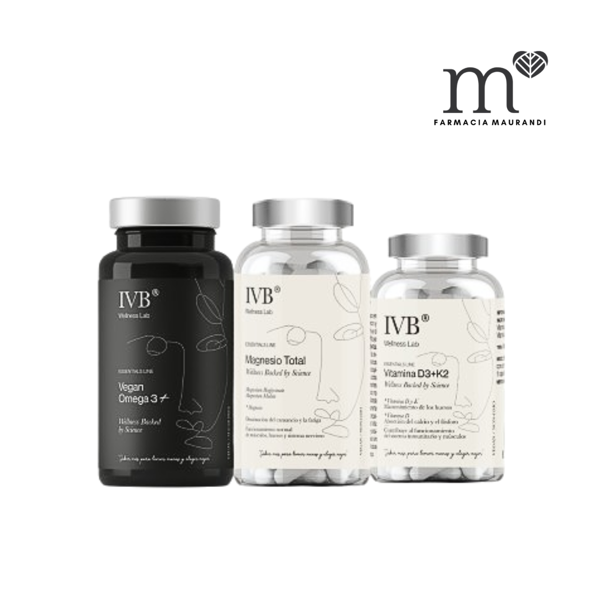 IVB PACK ESENCIALES VITAMINA D3K2 + MAGNESIO...