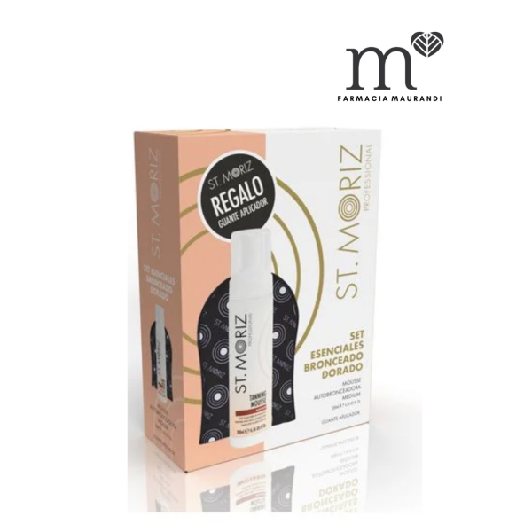 ST MORIZ GOLDEN GLOW PACK AUTOBRONCEADOR (GUANTE+ESPUMA)