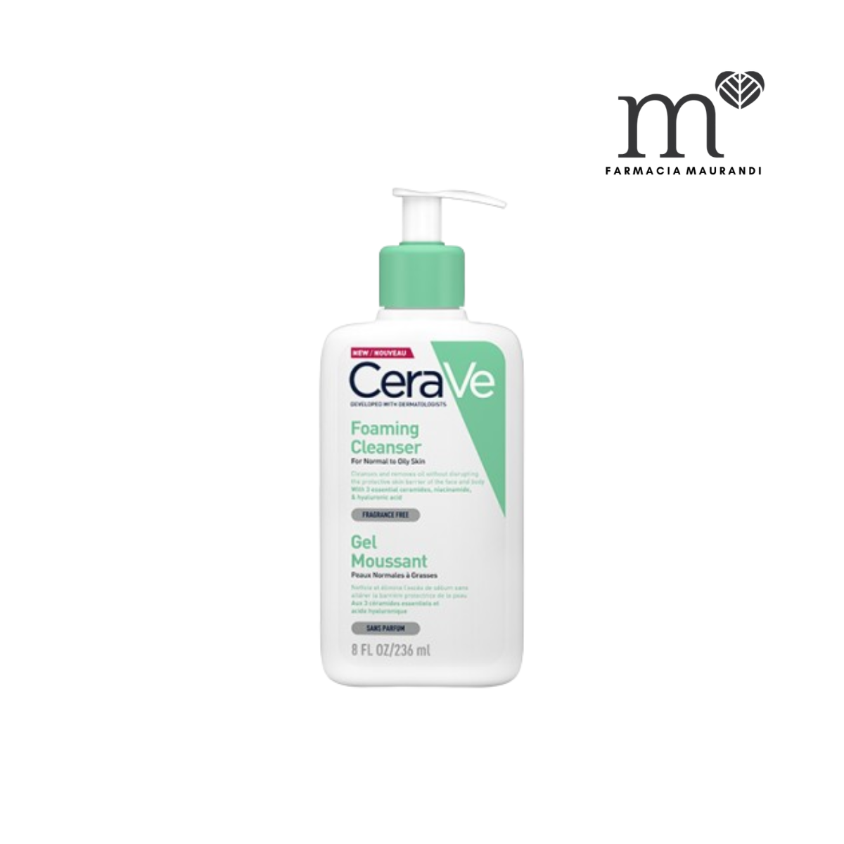 CERAVE GEL LIMPIADOR ESPUMOSO 236ML