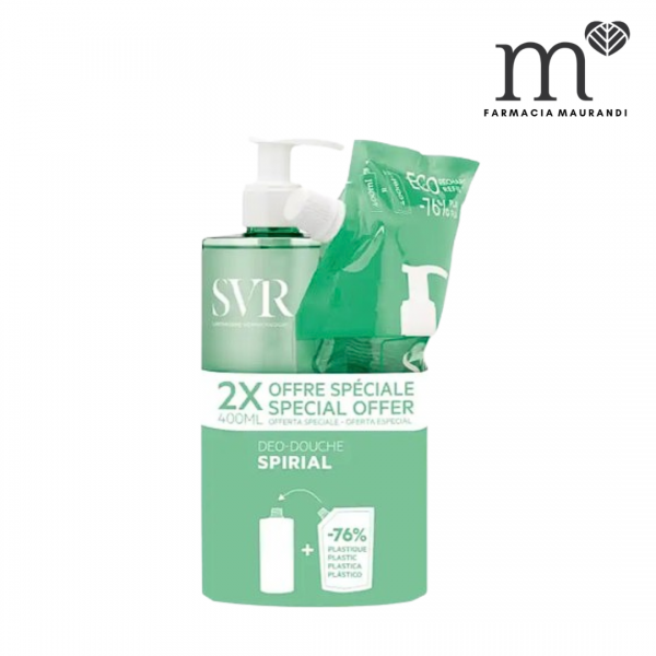 SVR PACK SPIRIAL DEO DOUCHE 400ML + RECARGA ECO 400ML