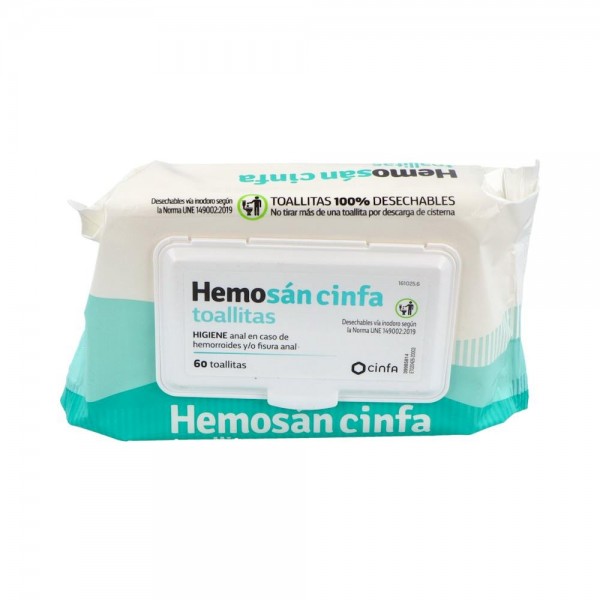 HEMOSAN CINFA 60 TOALLITAS