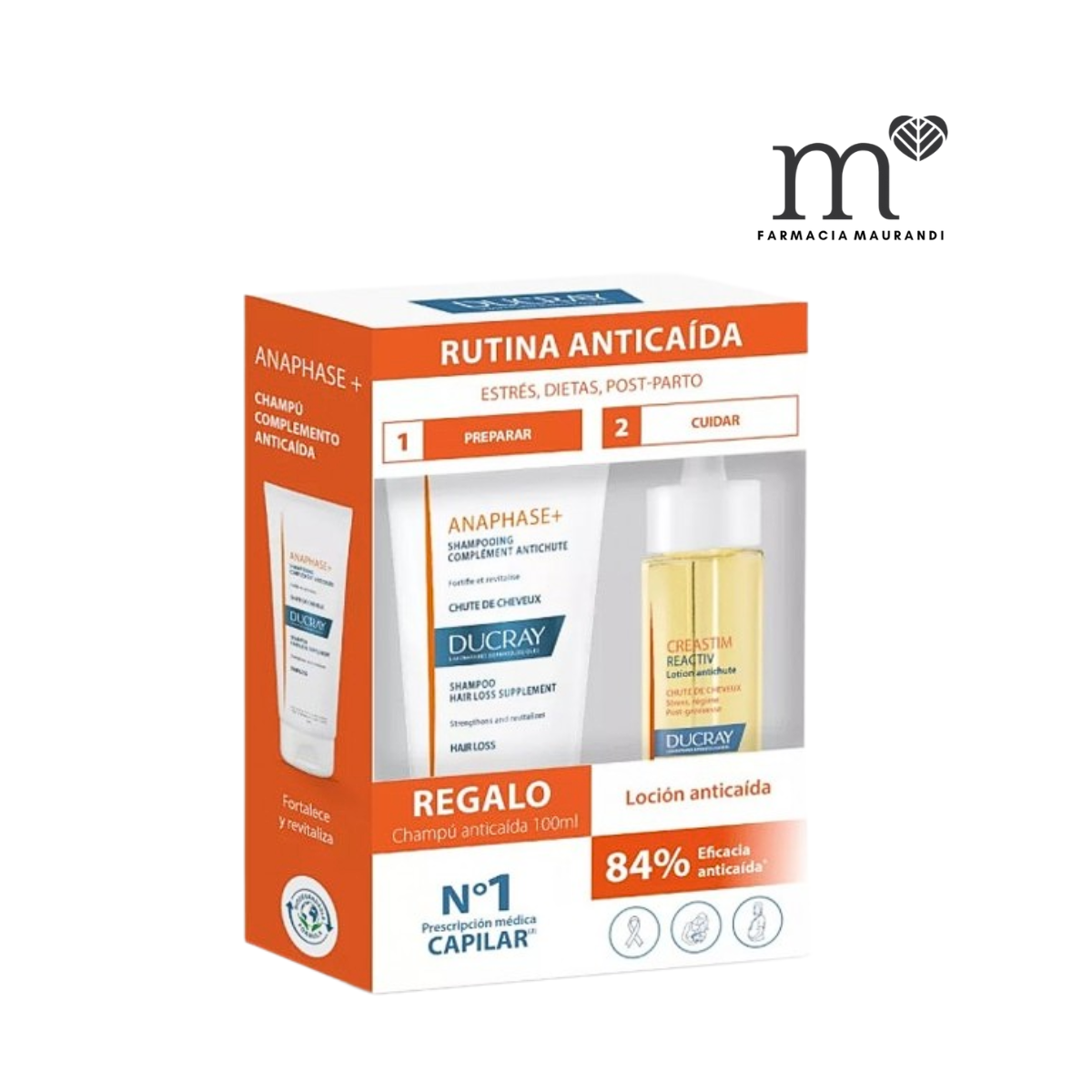 DUCRAY PACK CREASTIM REACTIV 60ML + ANAPHASE...