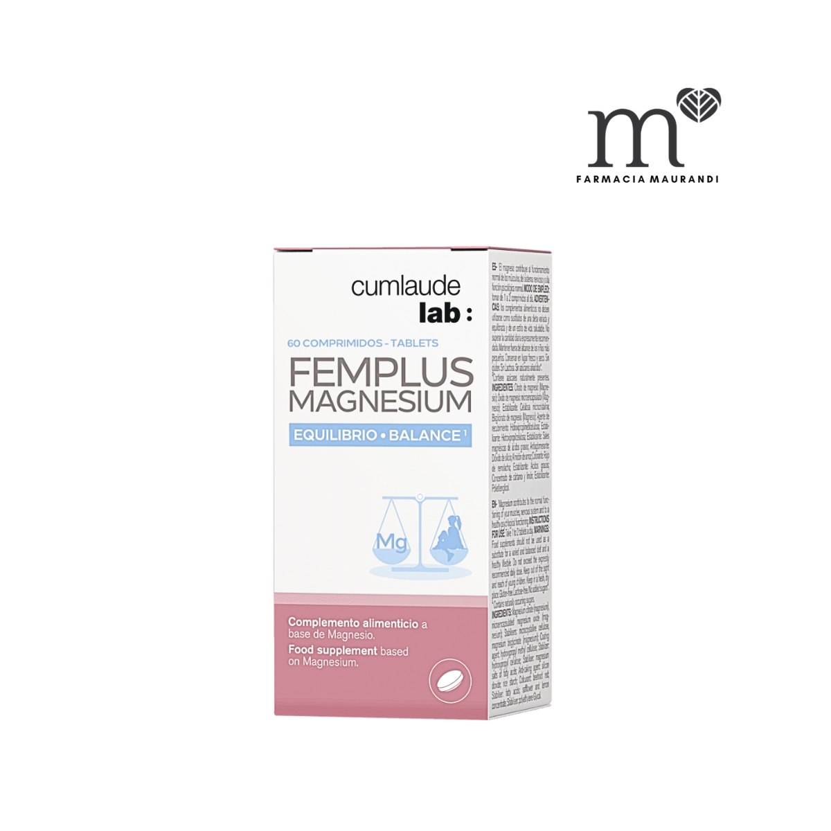 CUMLAUDE LAB FEMPLUS MAGNESIUM 60 COMPRIMIDOS