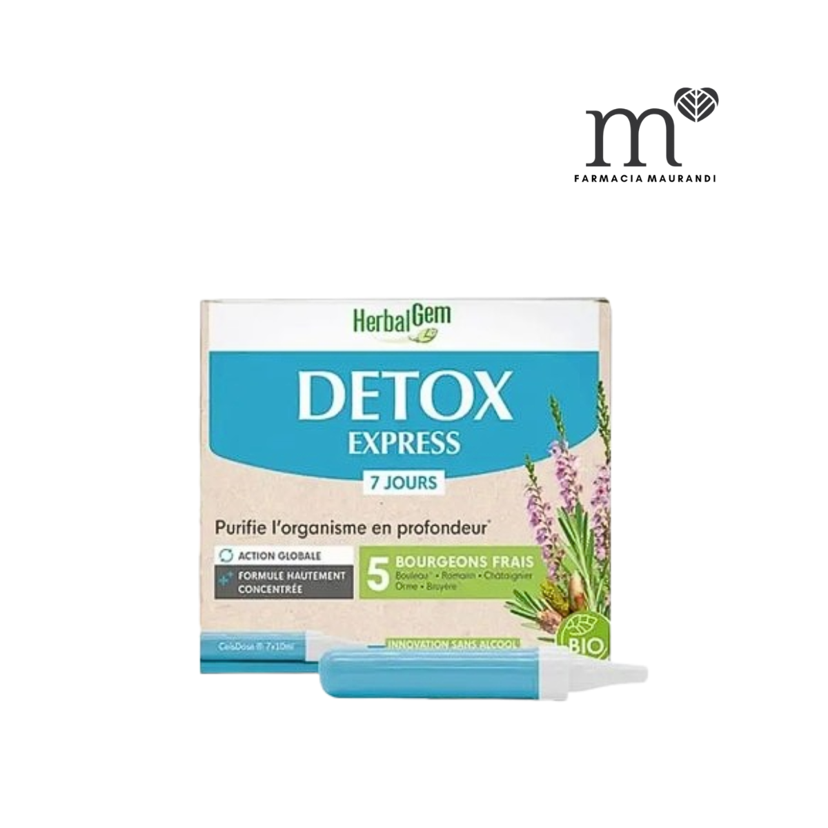 PRANAROM HERBALGEM DETOX EXPRESS 7X10ML