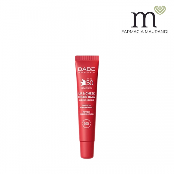 BABE LIP & CHEEK COLOR BALM ROJO SPF50 20ML