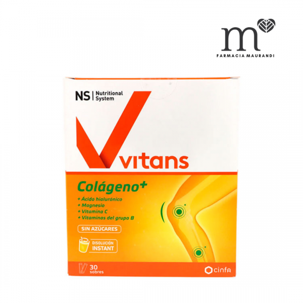 NS VITANS COLAGENO+ 30 SOBRES SABOR VAINILLA