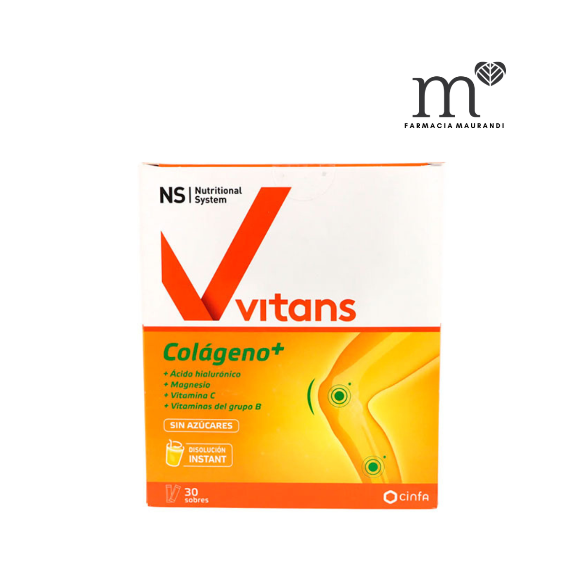 NS VITANS COLAGENO+ 30 SOBRES SABOR VAINILLA