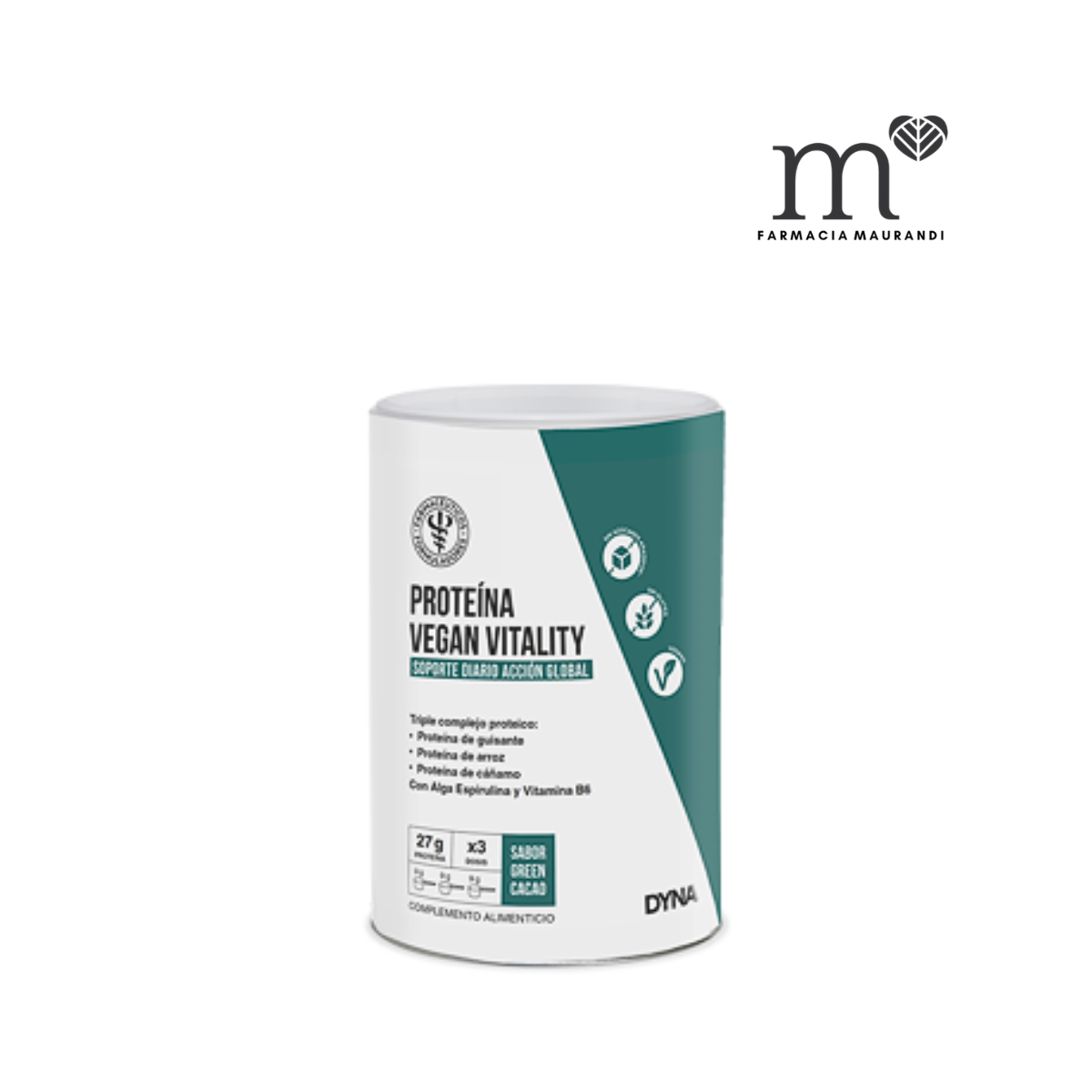 DYNA PROTEINA VEGAN VITALITY GREEN CACAO 260G