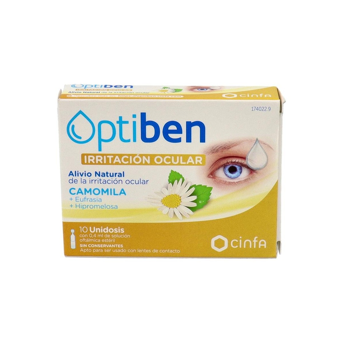 Optiben Ojos Irrit Unid 10Amp