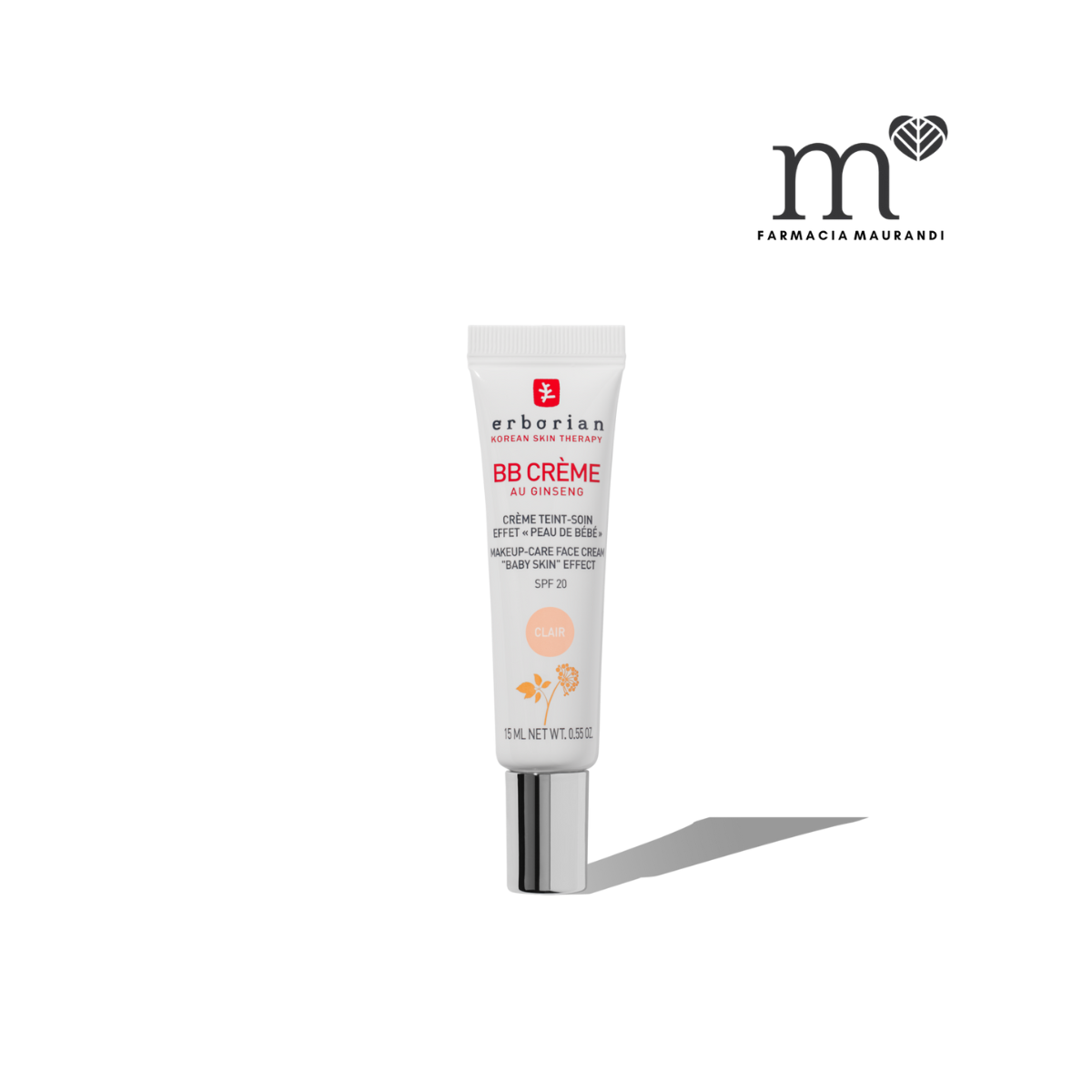 ERBORIAN BB CREME CLAIR SPF20 15ML