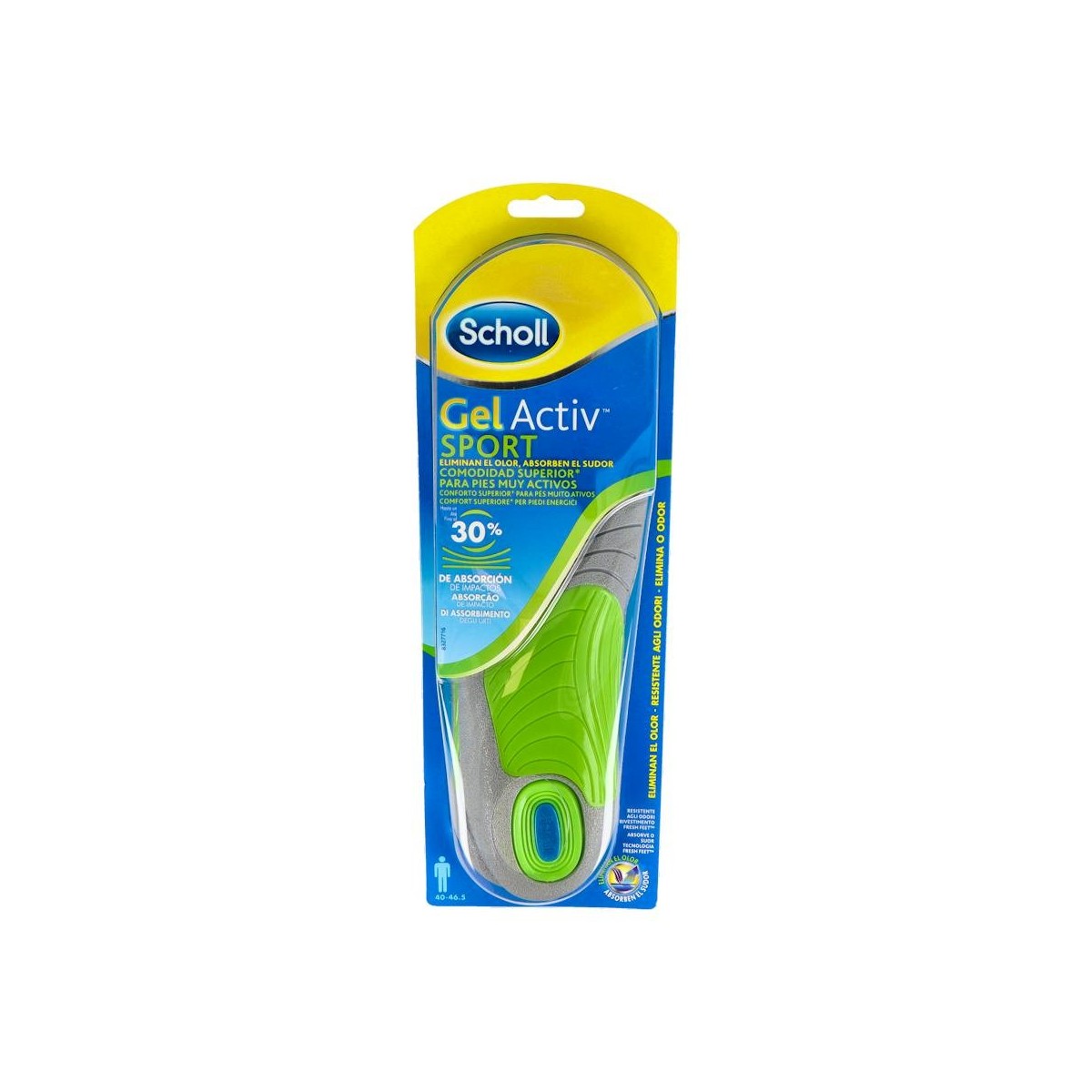 Plantillas Scholl Gel Activ Sport Hombre