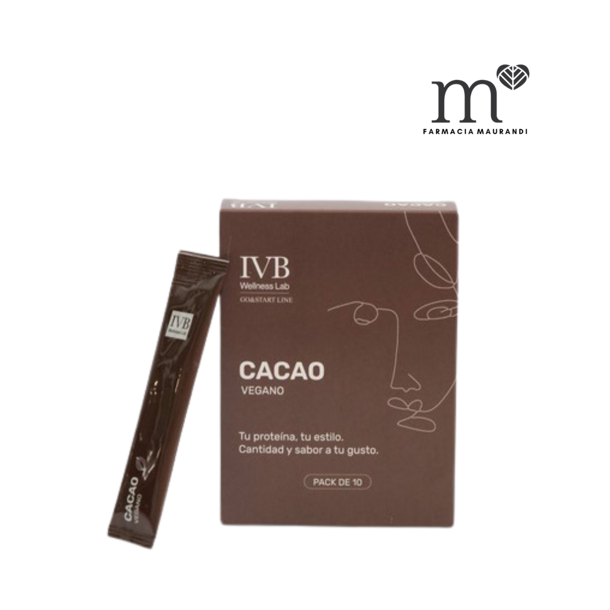 IVB STICKS CACAO VEGANO 10U
