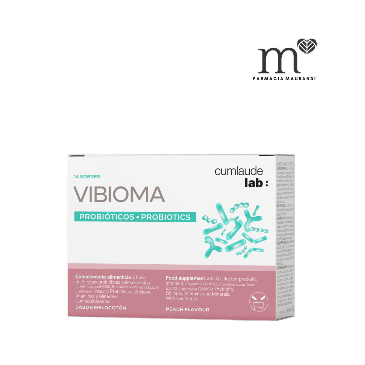 CUMLAUDE LAB VIBIOMA 14 SOBRES 3G SABOR MELOCOTÓN