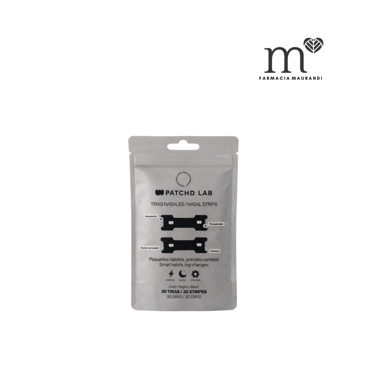 PATCHD LAB TIRAS NASALES NEGRAS 15 TIRAS