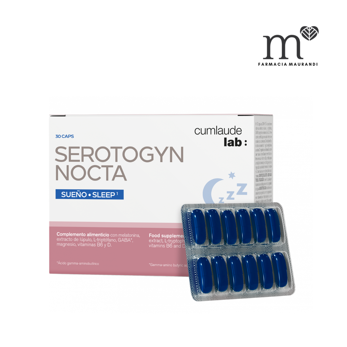 CUMLAUDE LAB SEROTOGYN NOCTA 30 CAPSULAS