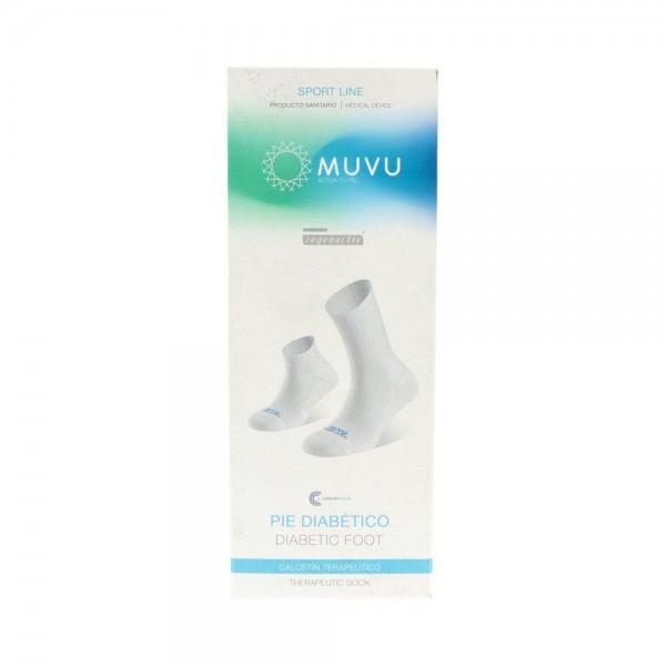 CALCETIN SIROS PIE DIABETICO BLANCO T/S 35-38