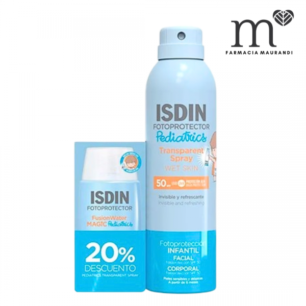 ISDIN PEDIATRICS PACK FUSION WATER MAGIC + TRANSPARENT...