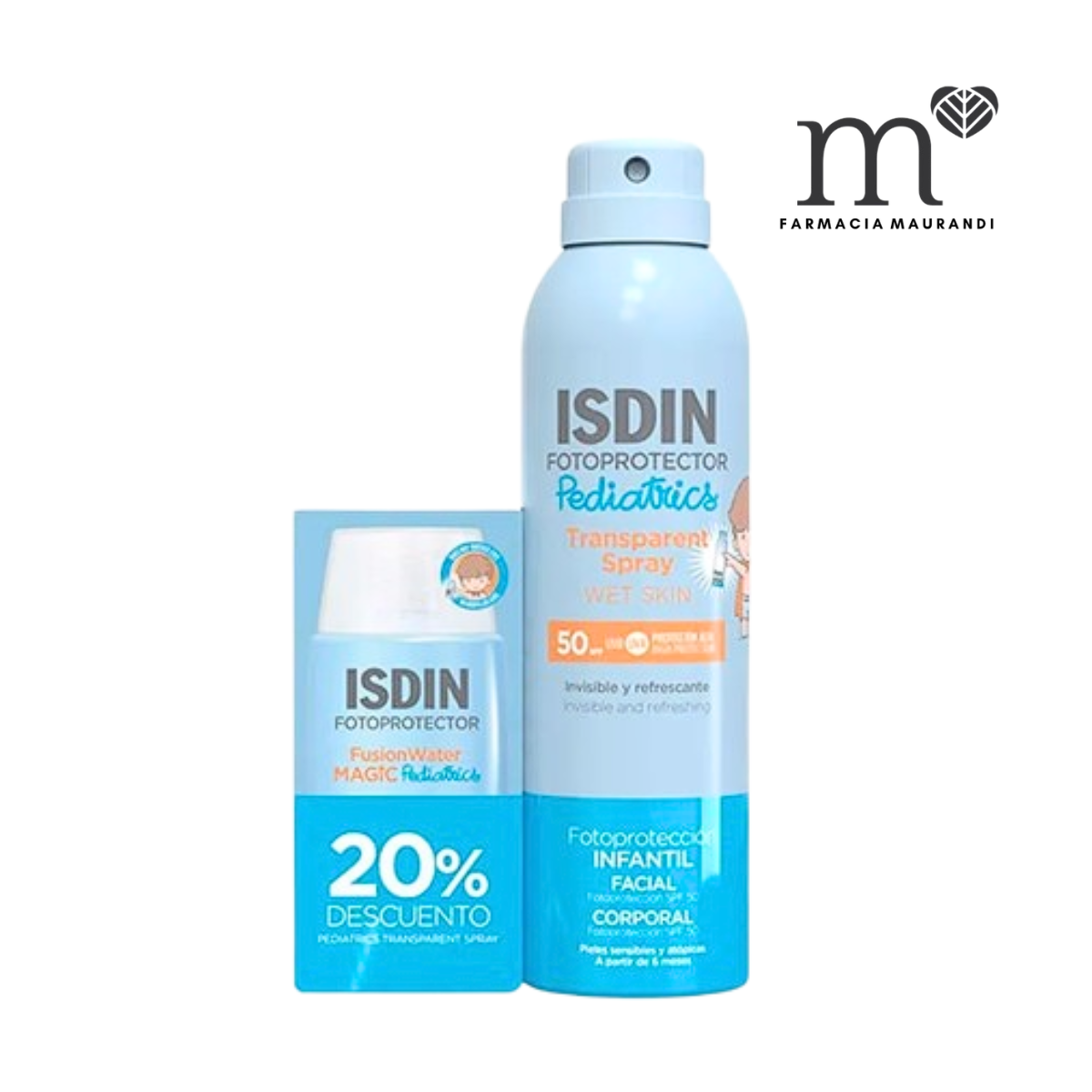 ISDIN PEDIATRICS PACK FUSION WATER MAGIC +...