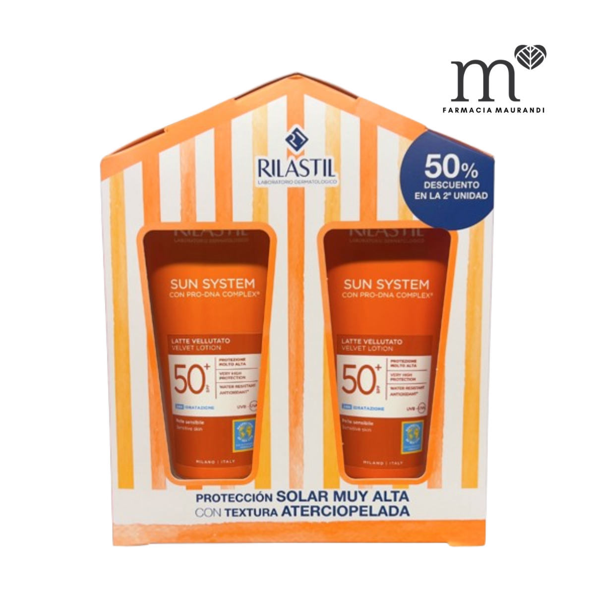 RILASTIL SUN SYSTEM DUPLO LECHE VELLUTO SPF50...