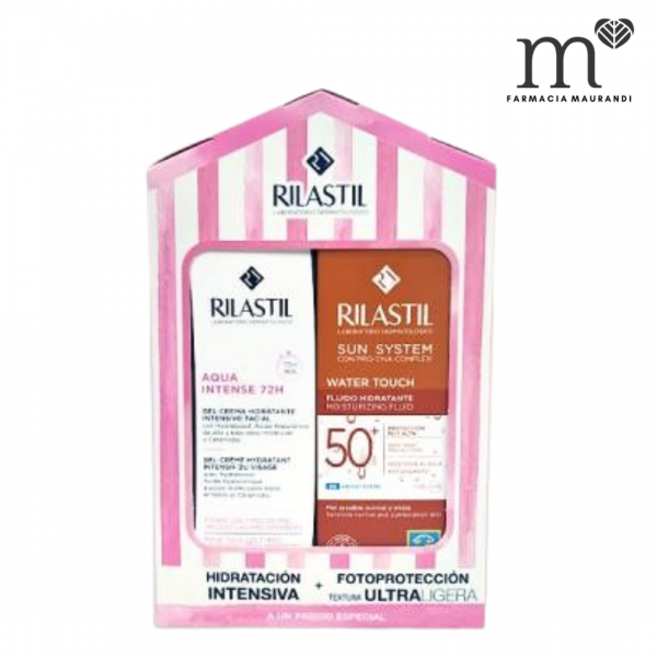 RILASTIL SUN SYSTEM PACK WATER TOUCH SPF50 50ML + AQUA...
