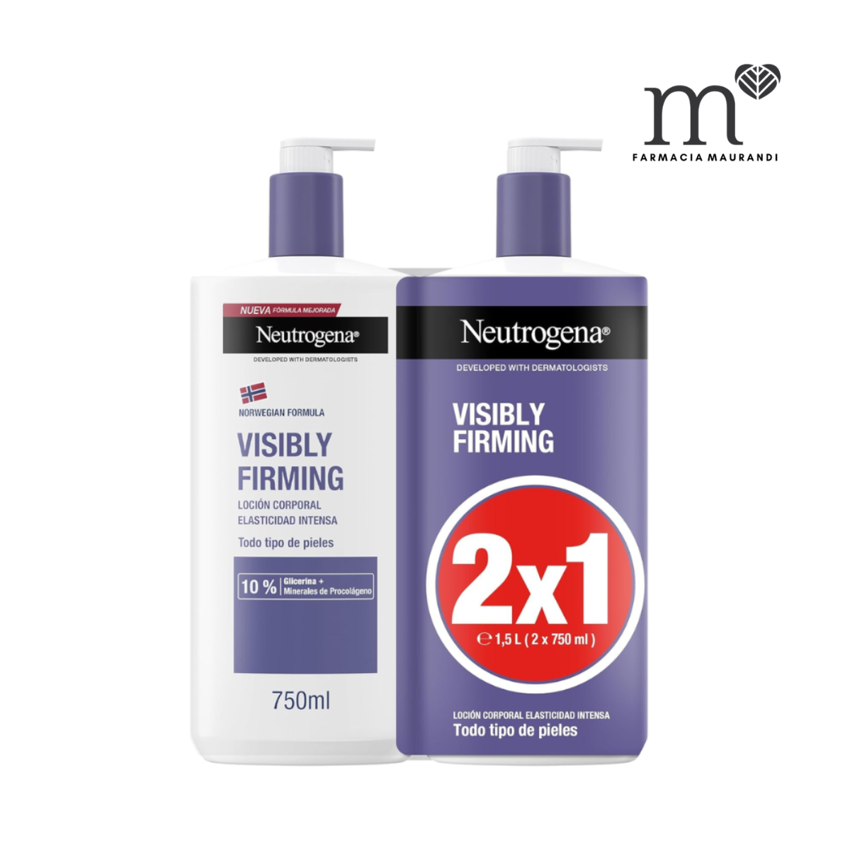 NEUTROGENA FORMULA NORUEGA PACK LOCION VISIBLY...