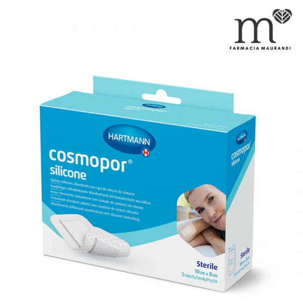 HARTMANN COSMOPOR  APOSITO SILICONE 5U 10 x 8 CM