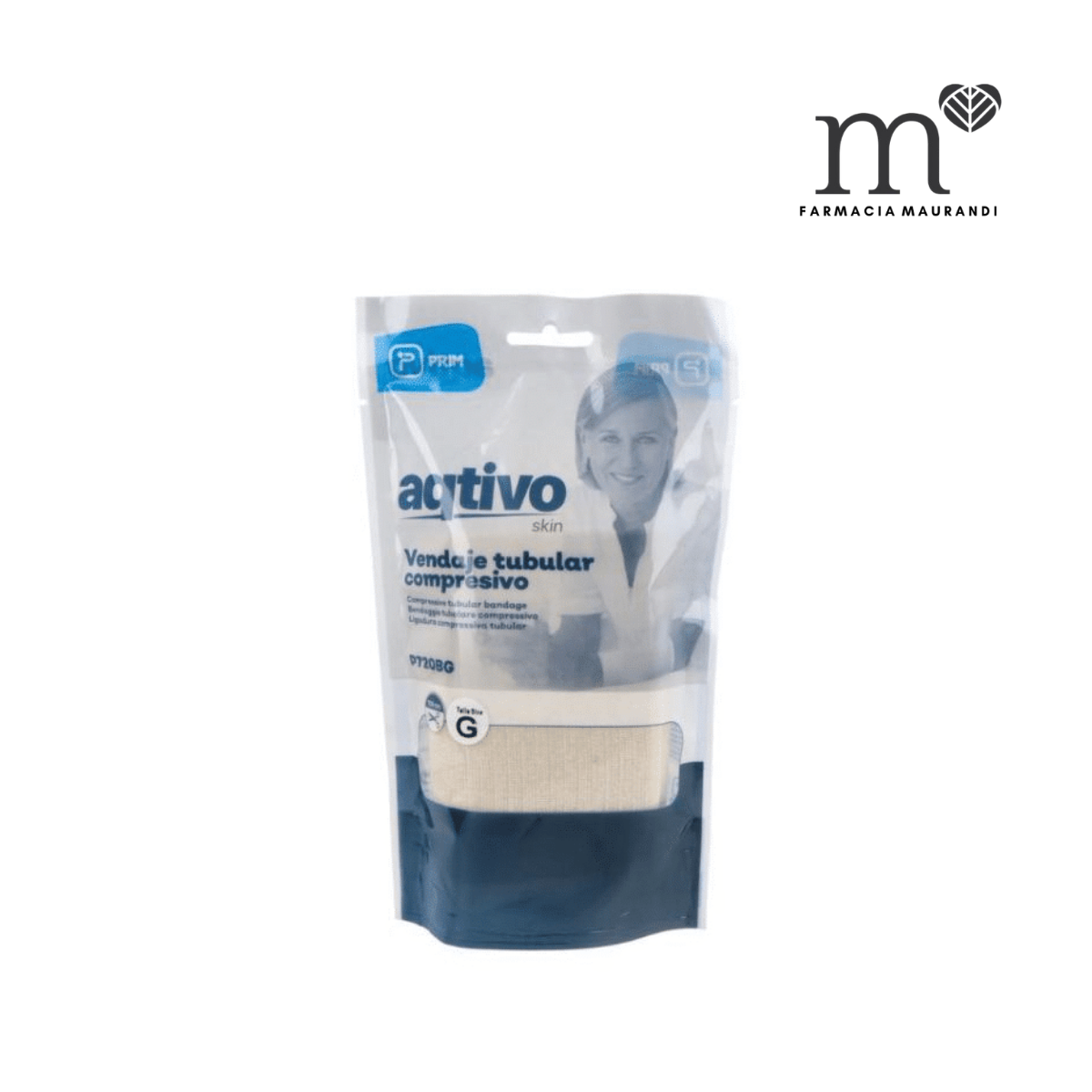 AQTIVO SKIN VENDAJE TUBULAR BEIGE TALLA G