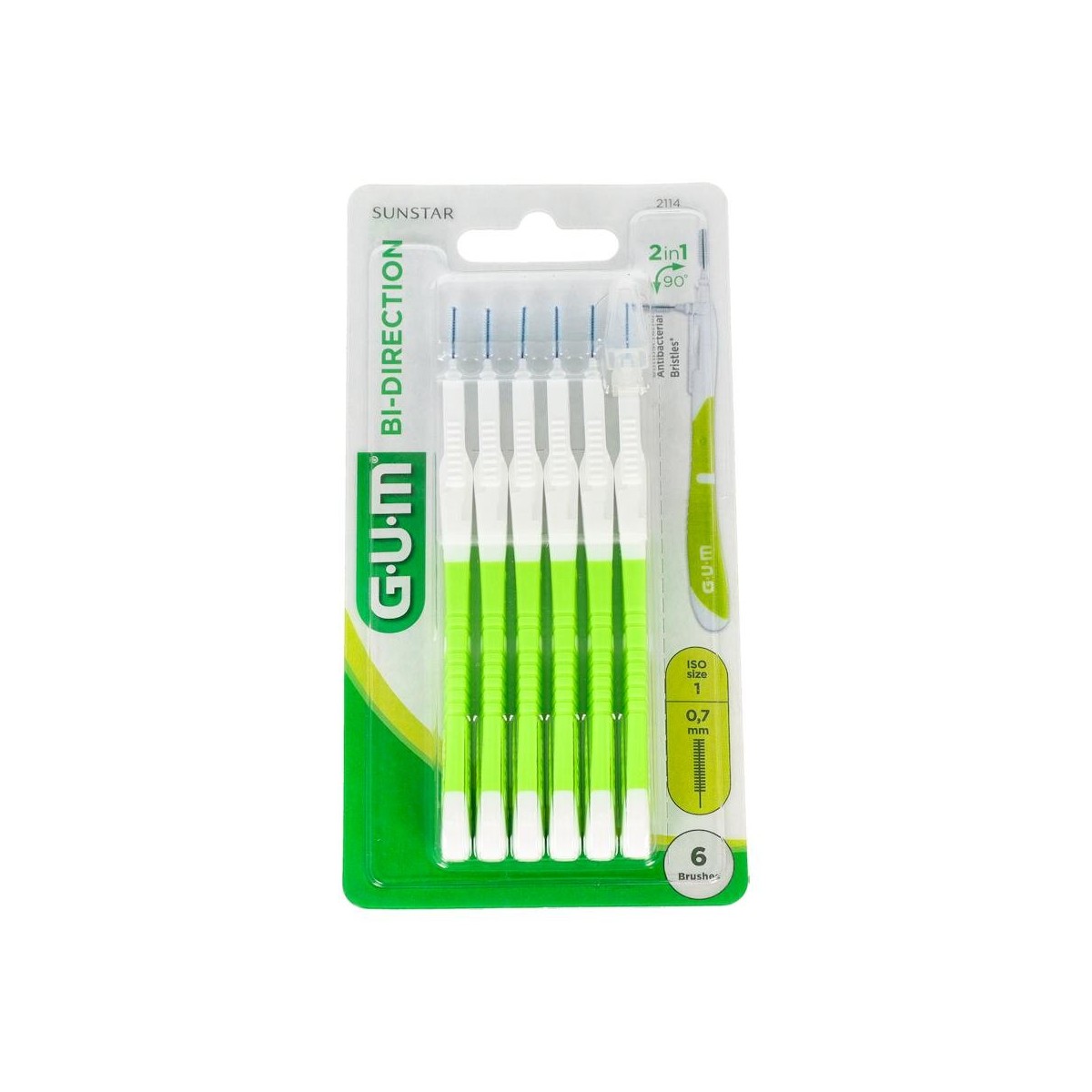 CEPILLO DEN GUM BI-DIRECTION ULTRA-MICRO CONICO...