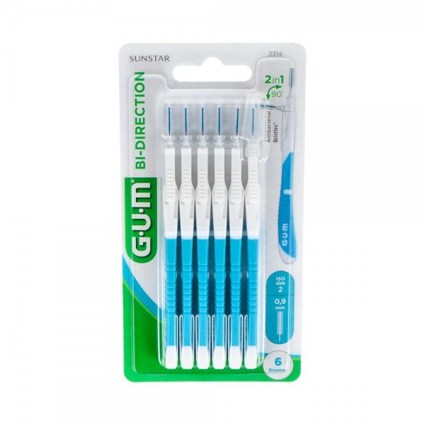 CEPILLO DEN GUM BI-DIRECTION MICROFINO 0.9 MM 2314