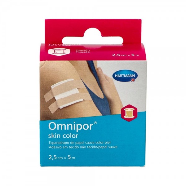 ESPARADRAPO OMNIPOR SKIN COLOR 2.5 CMX5 CM