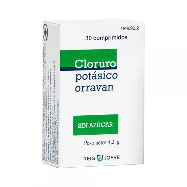 CLORURO POTASICO 30 COMP SIN AZUCAR