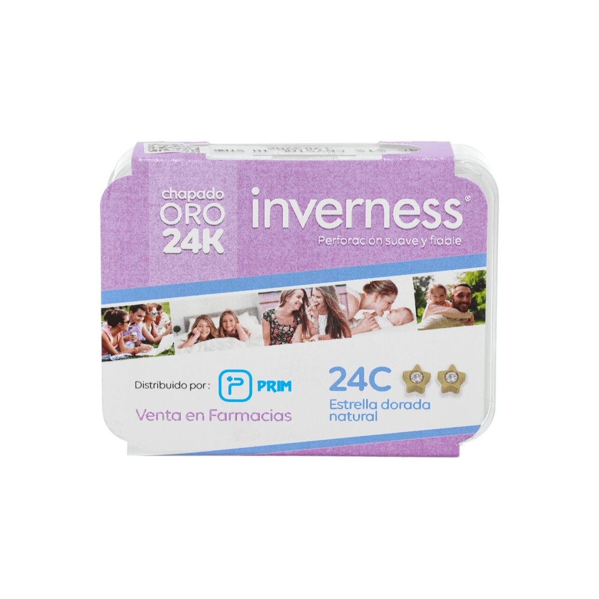 Pendiente Prim Inv 24C 24K-Estr Dor-Nat 2 U