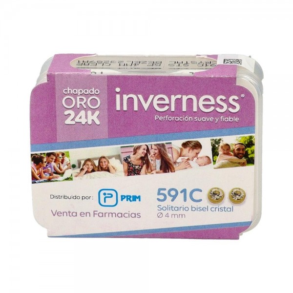 Pendiente Prim Inv 591C 24K-Solit Cris 4 Mm 2 U