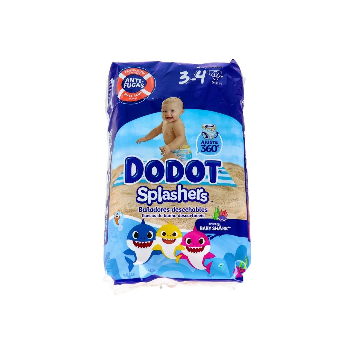 Pañal Inf Dodot Baño (Bañador) Splashers T-3...