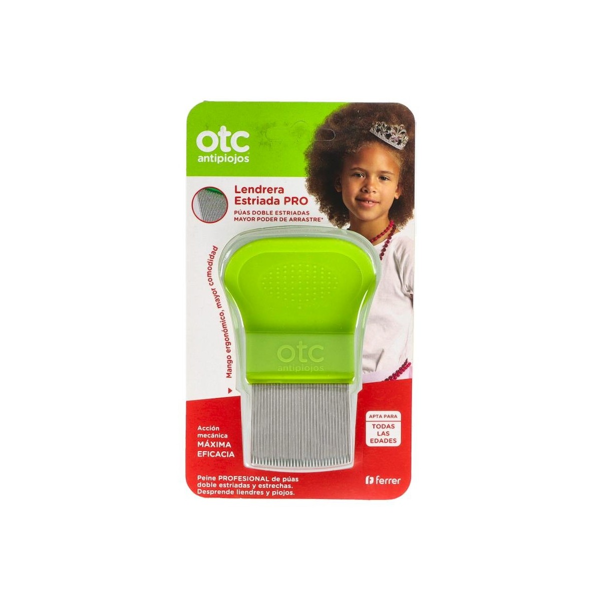 Otc Antipiojos Lendrera Estriada 1 Un