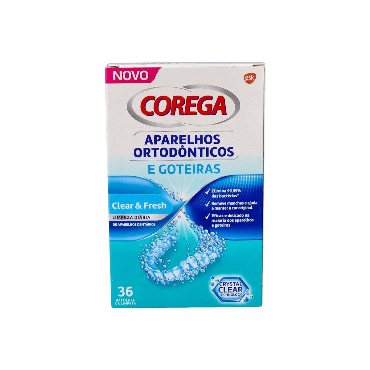 COREGA ORTODONCIAS & FERULAS 36 TAB LIMPIADORAS