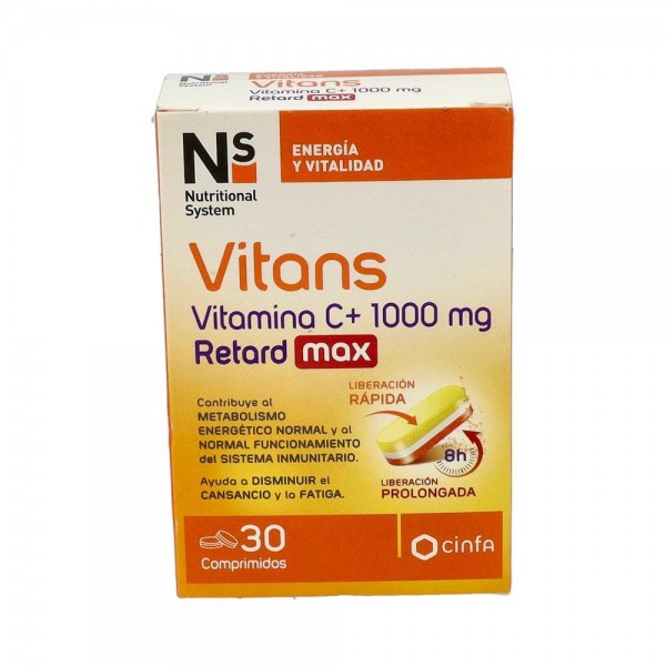 Ns Vitans Vitamina C+ 1000 Ret Max 30 Comp