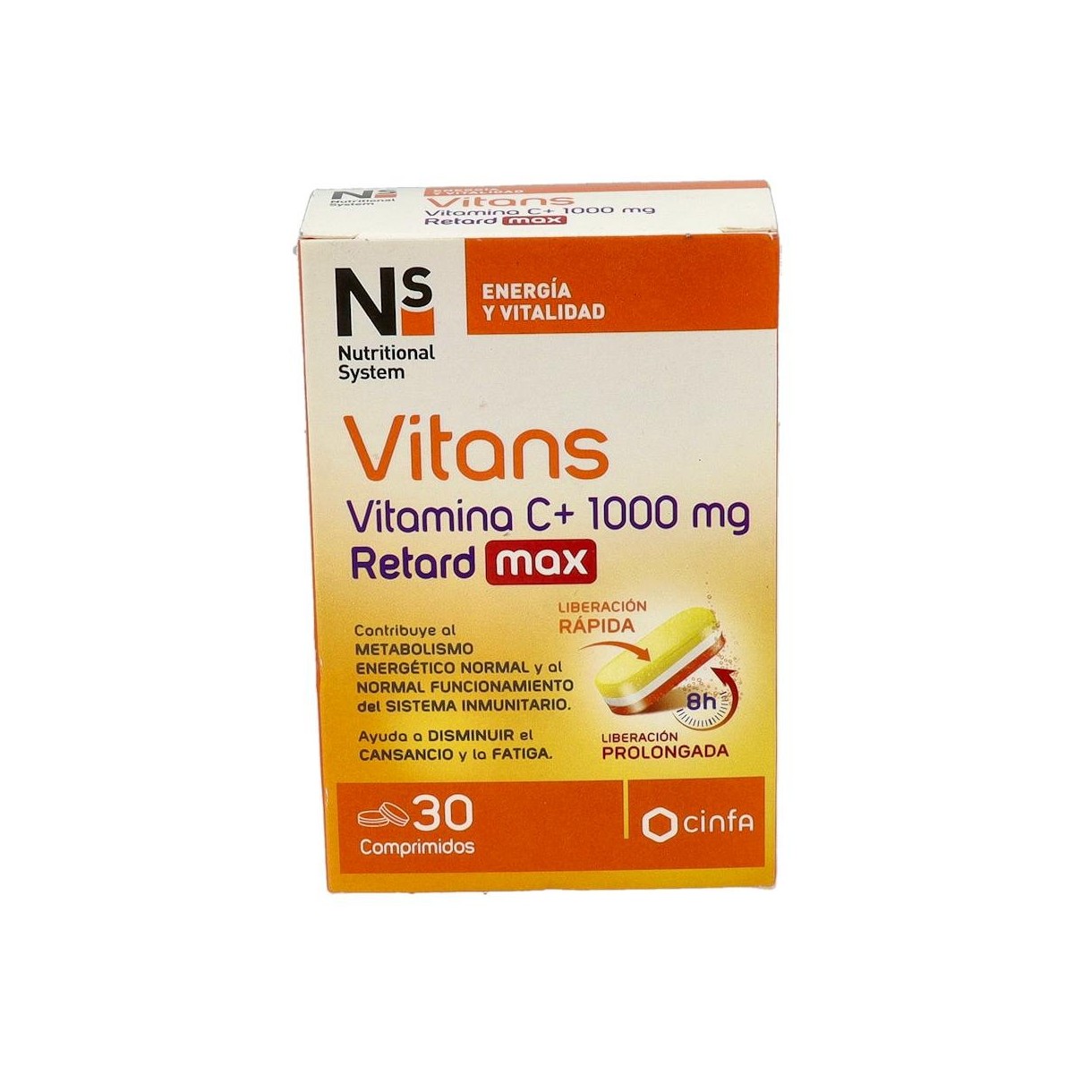 Ns Vitans Vitamina C+ 1000 Ret Max 30 Comp