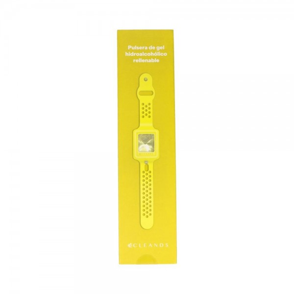 Pulsera Dispens Gel Amarillo Cleands